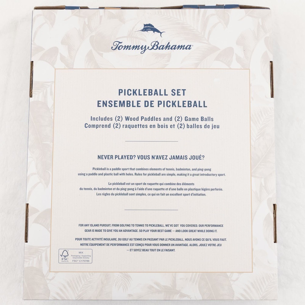NEW Tommy Bahama Pickleball 2 Paddles and 2 Balls Set Unopened - Picture 6 of 6